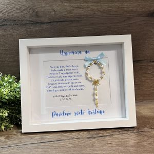 Okvir za bebu s krunicom