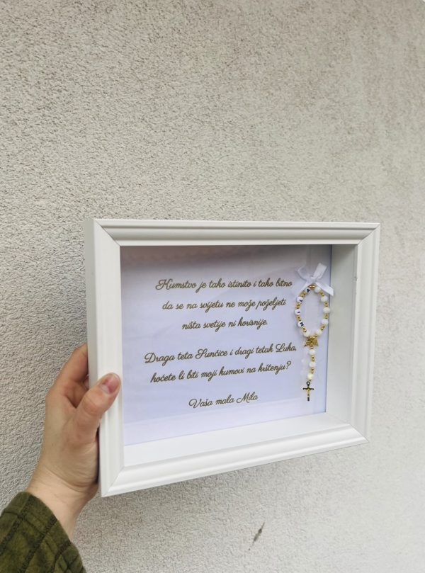 Okvir za kumove s krunicom