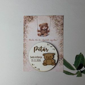 Drveni magnet s medom