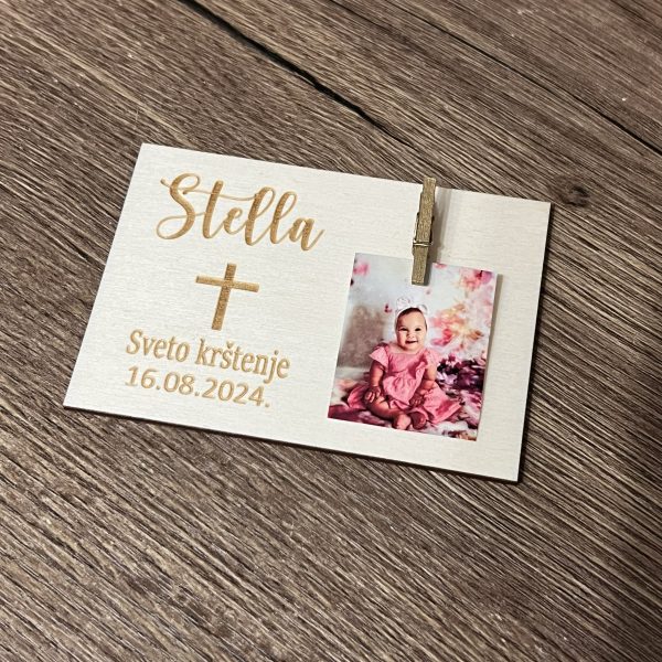 Drveni magnet sa slikom