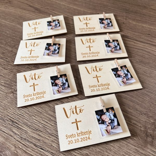 Drveni magnet sa slikom