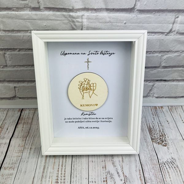 Okvir s drvenom pločicom