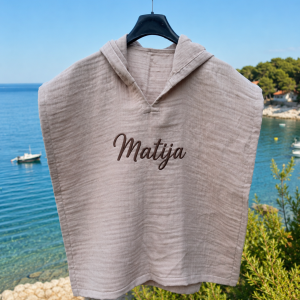 Muslin pončo